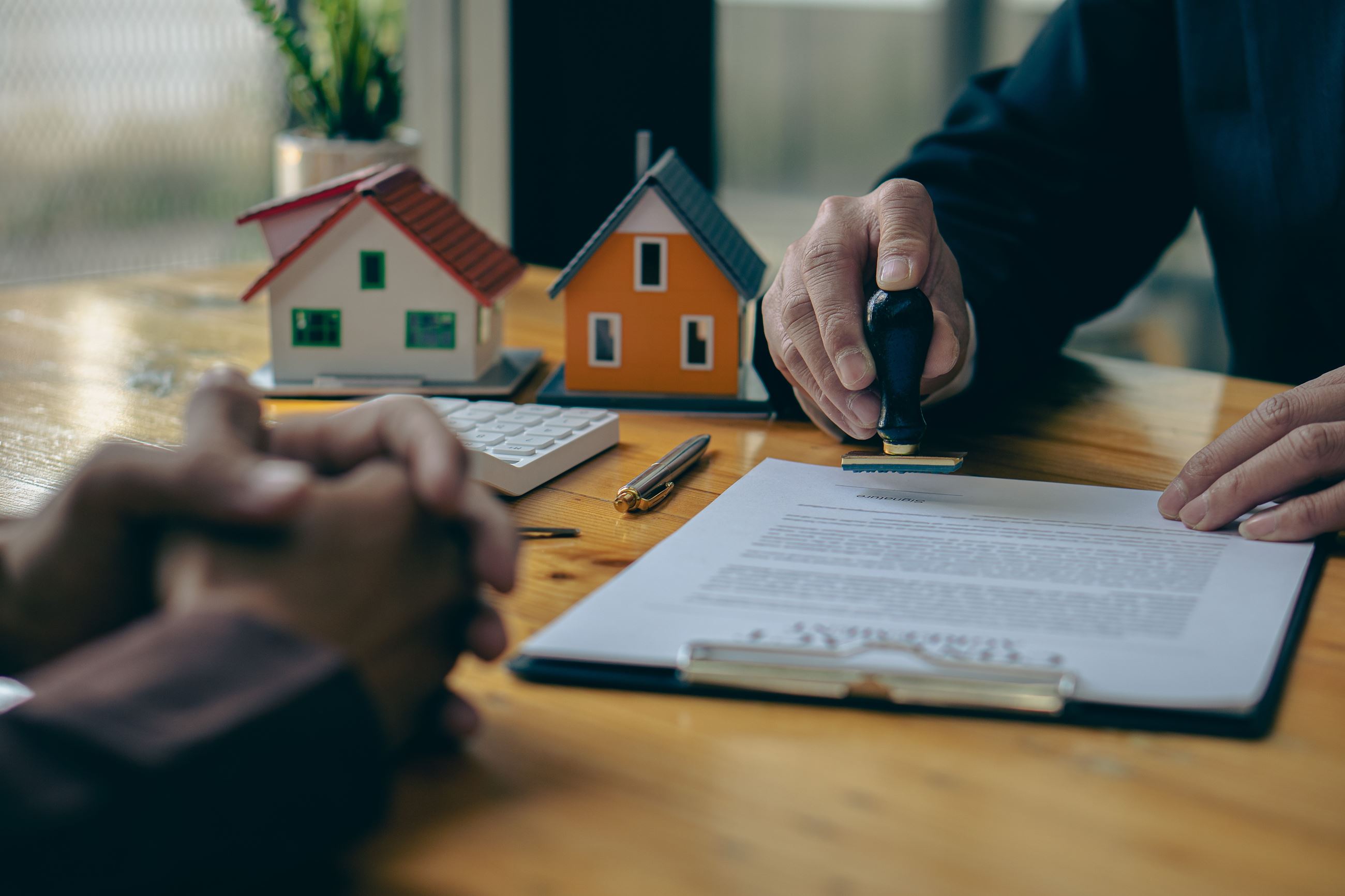 Calculator and papers 