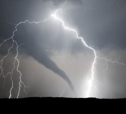 Severe weather week tornado template for website and social media