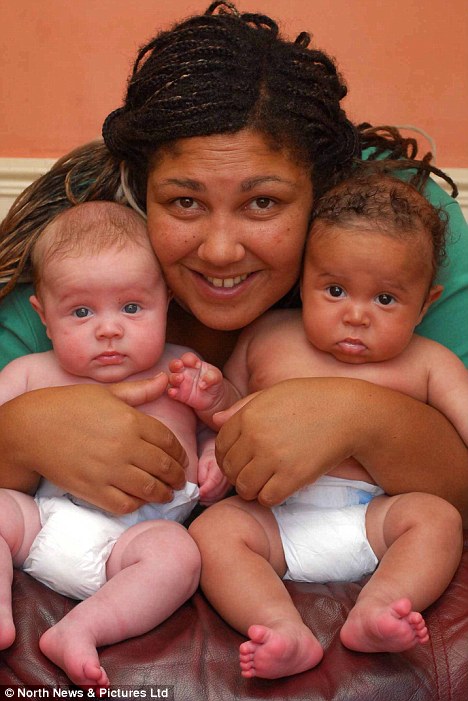 mixed race babies and mom